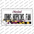 Johns Hopkins Fan MD Novelty Sticker Decal Small