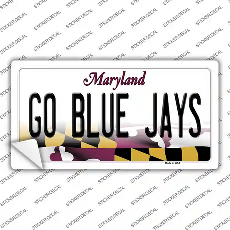 Go Blue Jays MD Novelty Sticker Decal Small