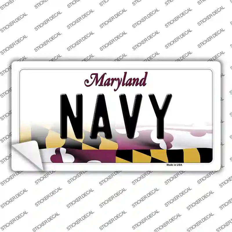 Navy MD Novelty Sticker Decal Small