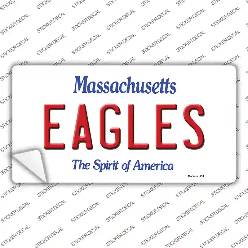 Eagles MA Novelty Sticker Decal Small