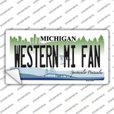 Western Michigan Fan MI Novelty Sticker Decal