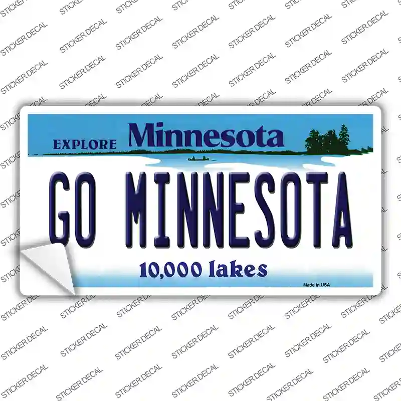 Go Minnesota MN Novelty Sticker Decal Small