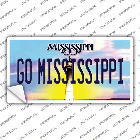 Go Mississippi MS Novelty Sticker Decal Small