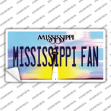 Mississippi Fan MS Novelty Sticker Decal Small