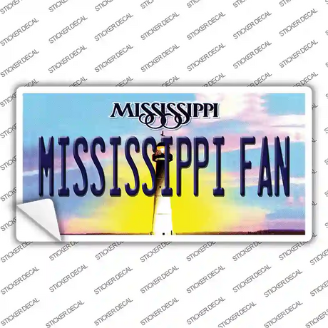 Mississippi Fan MS Novelty Sticker Decal Small