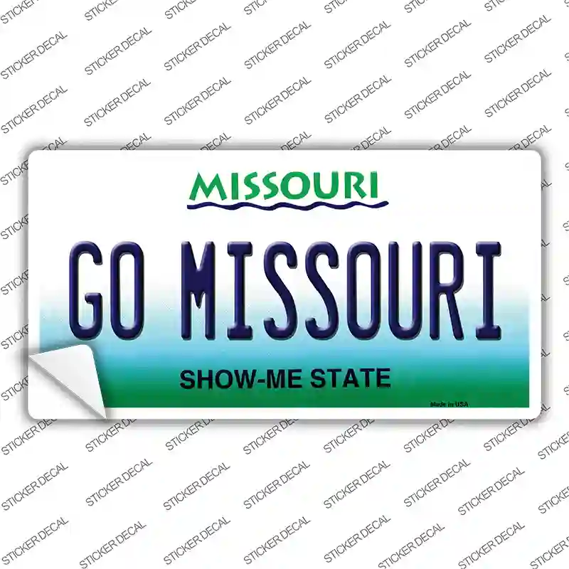 Go Missouri MO Novelty Sticker Decal Small