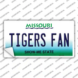 Tigers Fan Missouri MO Novelty Sticker Decal Small