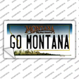 Go Montana MT Novelty Sticker Decal Small