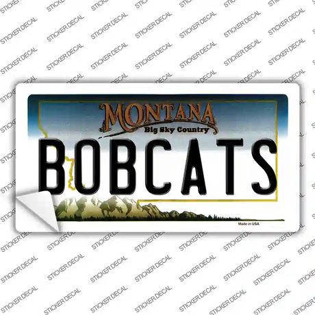 Bobcats MT Novelty Sticker Decal Small