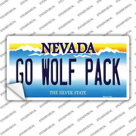 Go Wolf Pack NV Novelty Sticker Decal Small