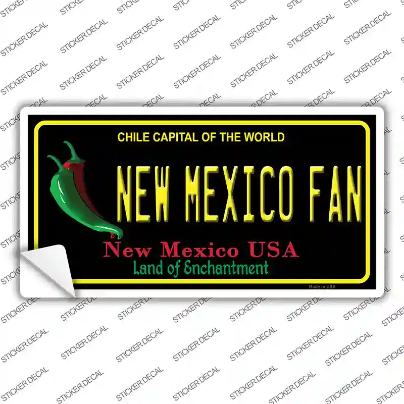 New Mexico Fan NM Novelty Sticker Decal Small