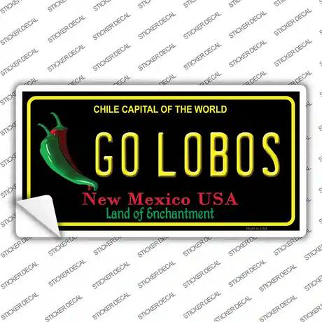 Go Lobos NM Novelty Sticker Decal Small