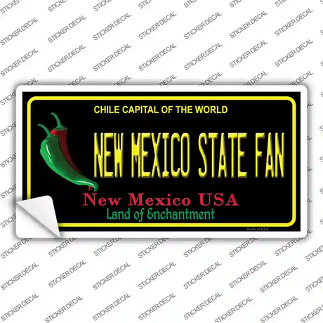 New Mexico State Fan NM Novelty Sticker Decal Small