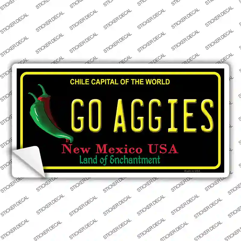 Go Aggies NM Novelty Sticker Decal Small