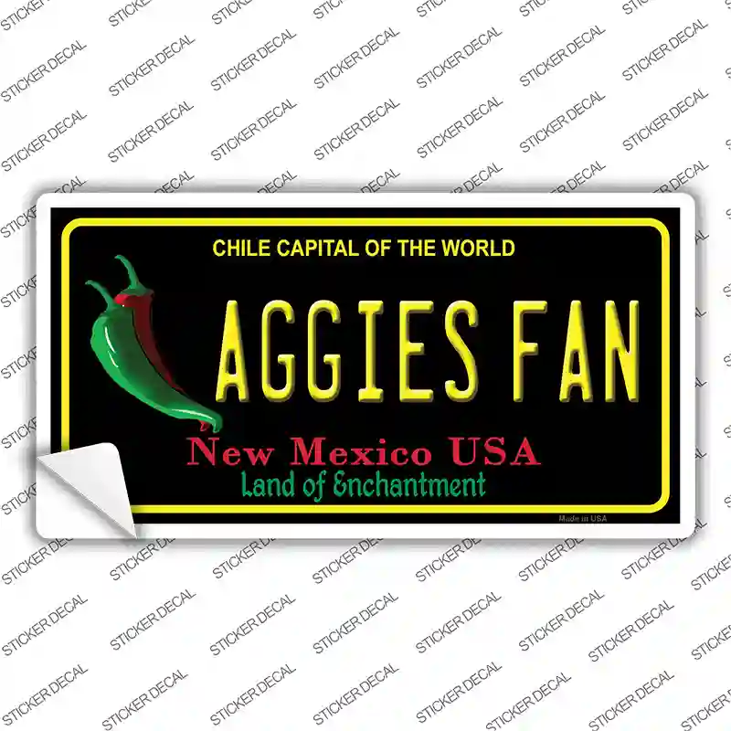 Aggies Fan NM Novelty Sticker Decal Small