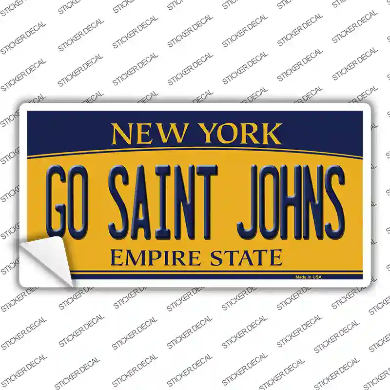 Go Saint Johns NY Novelty Sticker Decal Small