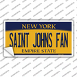 Saint Johns Fan NY Novelty Sticker Decal Small