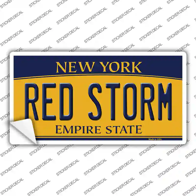 Red Storm NY Novelty Sticker Decal