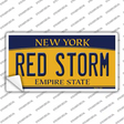 Red Storm NY Novelty Sticker Decal Small