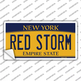 Red Storm NY Novelty Sticker Decal Small