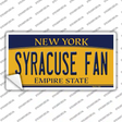 Syracuse Fan NY Novelty Sticker Decal Small