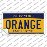 Orange NY Novelty Sticker Decal Small