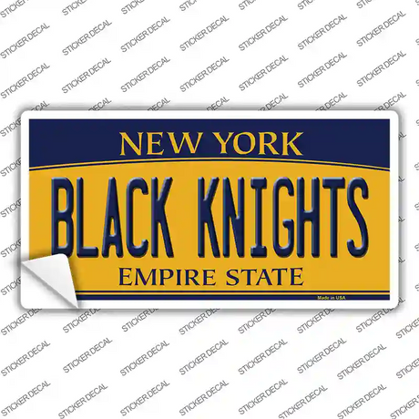 Black Knights NY Novelty Sticker Decal Small