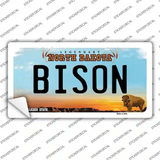 Bison ND Novelty Sticker Decal Small