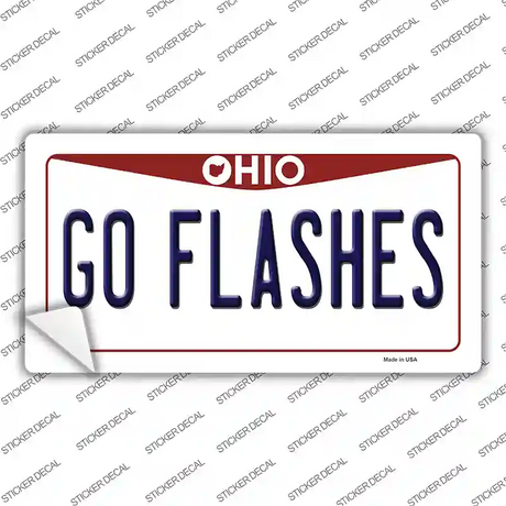 Go Flashes OH Novelty Sticker Decal Small