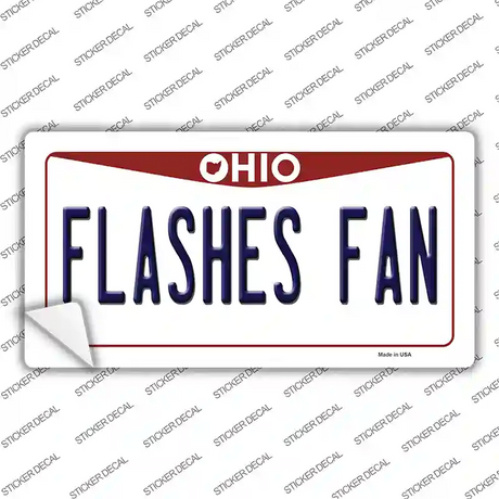 Flashes Fan OH Novelty Sticker Decal Small