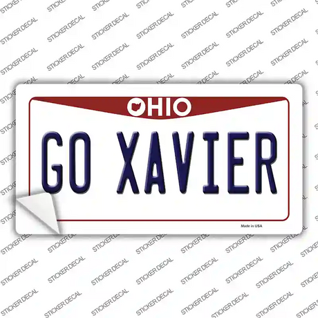 Go Xavier OH Novelty Sticker Decal Small