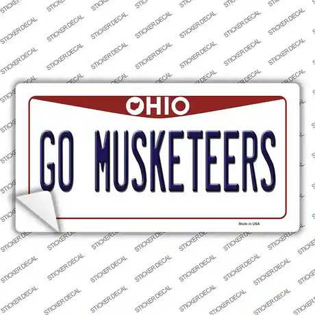 Go Musketeers OH Novelty Sticker Decal Small