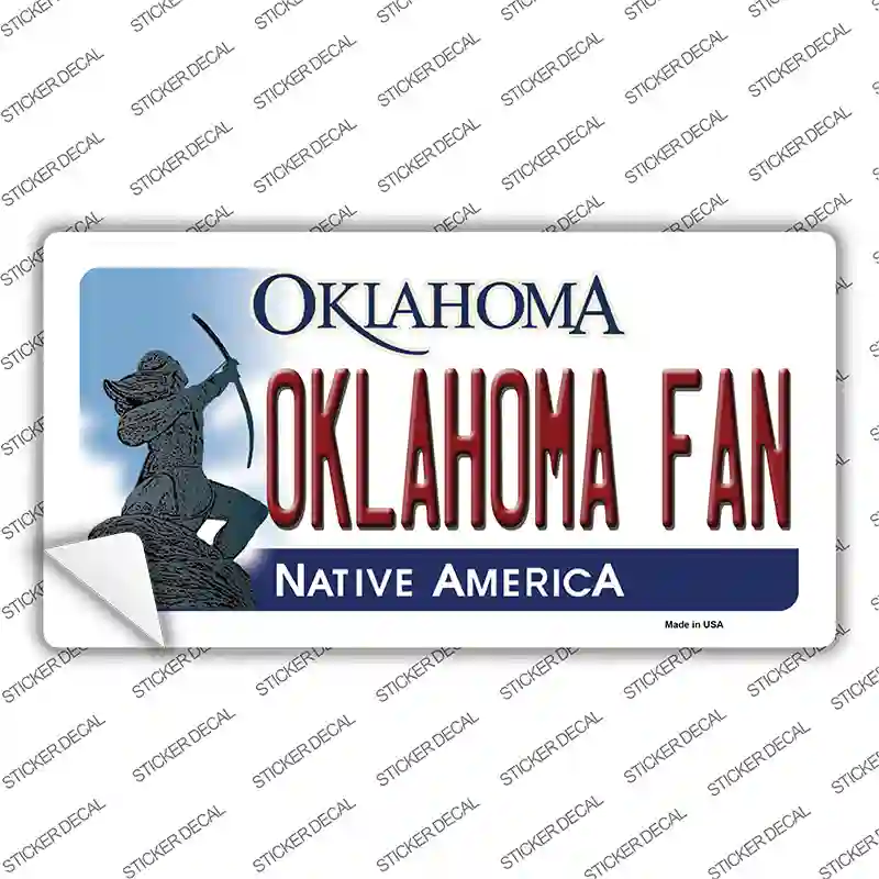 Oklahoma Fan OK Novelty Sticker Decal