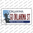 Go Oklahoma State OK Novelty Sticker Decal Small