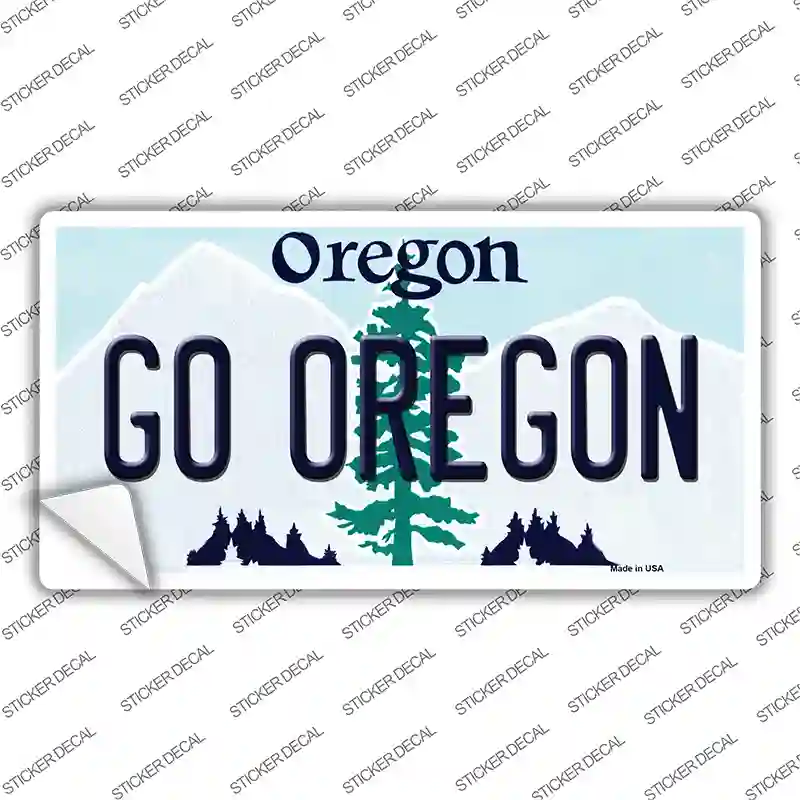 Go Oregon OR Novelty Sticker Decal Small