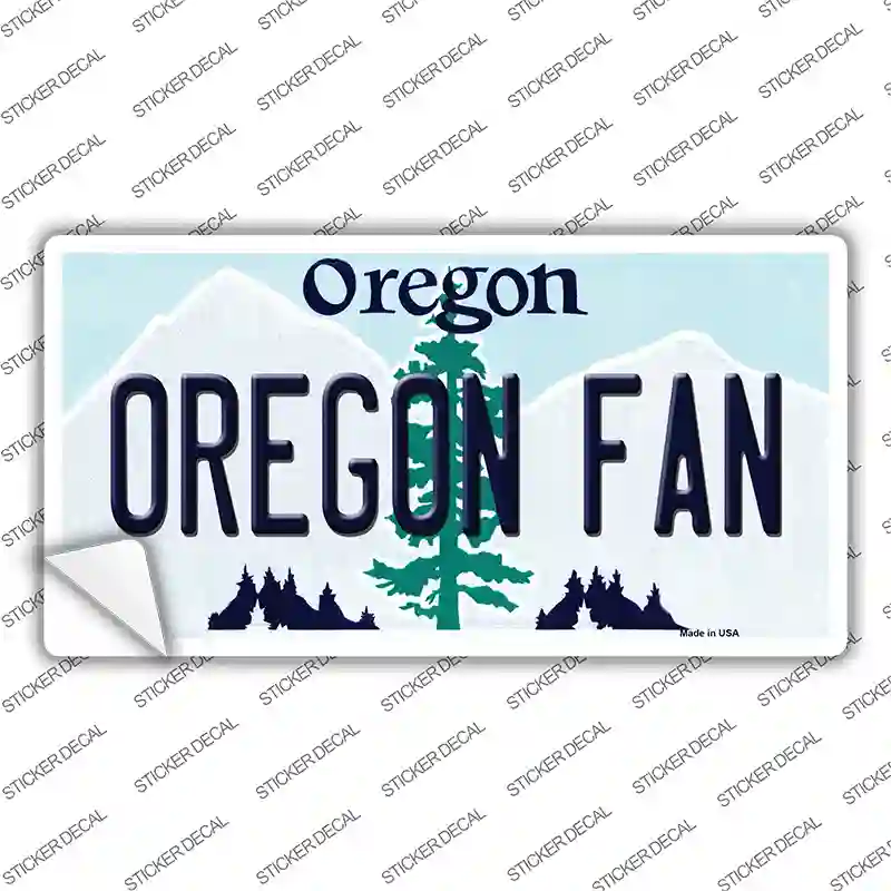 Oregon Fan OR Novelty Sticker Decal Small