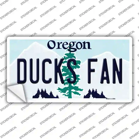 Ducks Fan OR Novelty Sticker Decal Small