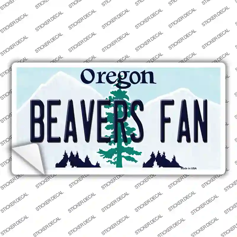 Beavers Fan OR Novelty Sticker Decal Small