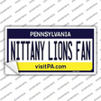 Nittany Lions Fan PA Novelty Sticker Decal Small