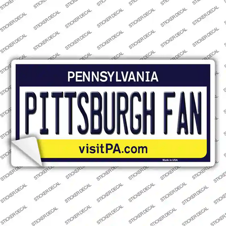 Pittsburgh Fan PA Novelty Sticker Decal Small