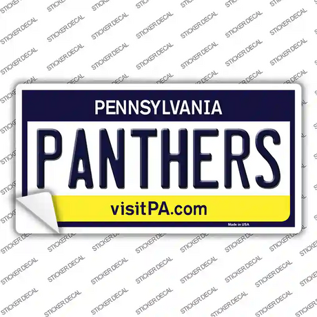 Panthers PA Novelty Sticker Decal Small