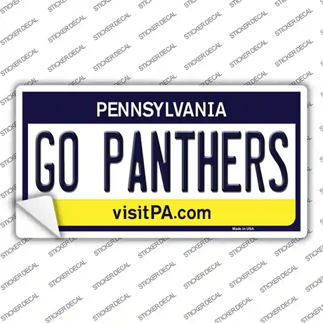 Go Panthers PA Novelty Sticker Decal Small