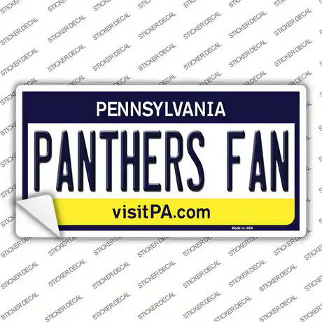 Panthers Fan PA Novelty Sticker Decal Small