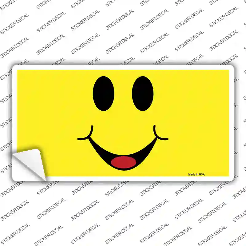 Happy Smiley Novelty Sticker Decal