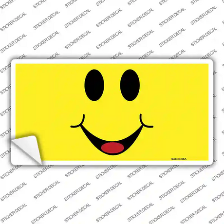 Happy Smiley Novelty Sticker Decal