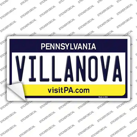 Villanova PA Novelty Sticker Decal Small