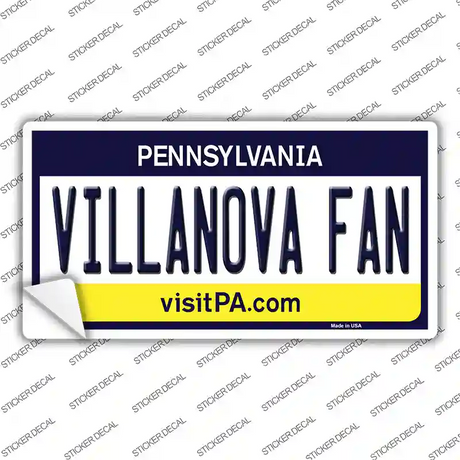 Villanova Fan PA Novelty Sticker Decal Small