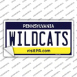 Wildcats Pennsylvania PA Novelty Sticker Decal Small