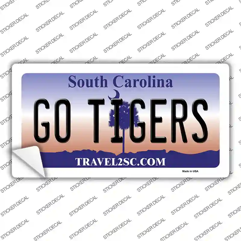 South Carolina Go Tigers SC Novelty Sticker Decal Small