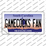 Gamecocks Fan SC Novelty Sticker Decal Small